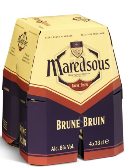 Maredsous 8° Bruin clip 4x33cl